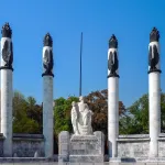 Le monument aux Niños Héroes, à l’entrée du parc de Chapultepec, à Mexico