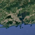 La région métropolitaine de Rio de Janeiro, urbanisée d’ouest en est sur plus de 90 kilomètres.