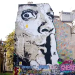 Mural Chuuuttt !!! by street artist Jef Aérosol. Source: HipParis.com.