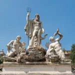 La Fontaine de Neptune, Piazza del Popolo, Rome, Italie. Photo : Jebulon, 2013, Wikimedia Commons CC0 1.0 (domaine public).