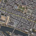 The alignment runs alongside the Bons-Enfants (Good Children) building and the street of the same name.